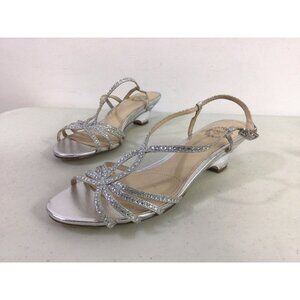 I. Miller Silver Sandals Ankle Strap Womens 6.5